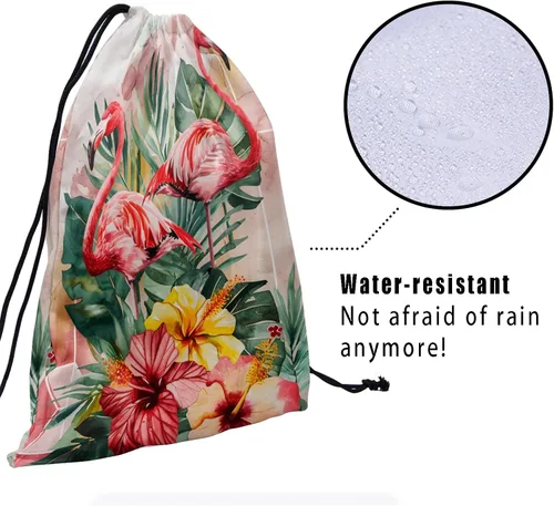 Vista 144 de Bolsa de agarre de gimnasia de piel de animal, bolsa de gimnasia con cordón ajustable, bolsa de cuerda para fauna silvestre, Mariposas Galaxy