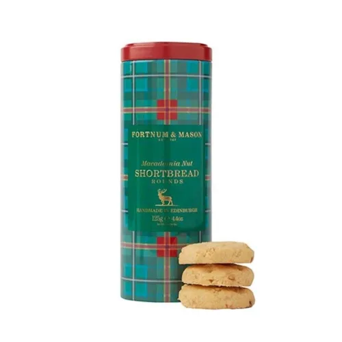 Vista 2 de Fortnum and Mason British, Redondos de mantequilla de avellana salada de Fortnum, 4.41 oz (1 paquete)