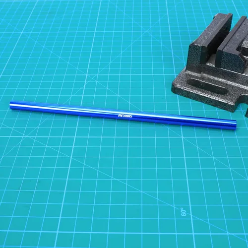 Vista 4 de RCAWD Aleación de aluminio 227Mm eje de transmisión central para 1-10 Arrma 4s Kraton Azul Oscuro
