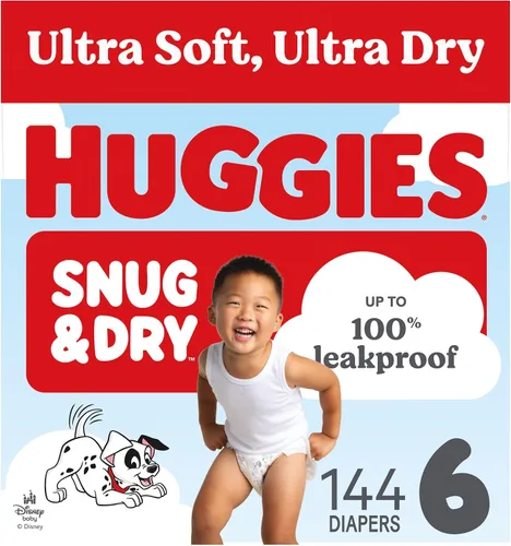 Vista 14 de Pañales Huggies Snug & Dry para bebé