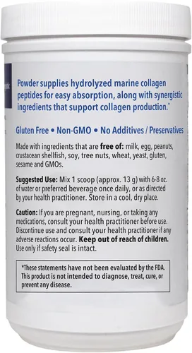 Vista 7 de Patient One Colágeno marino Suplemento en polvo para proporcionar apoyo de todo el cuerpo* con colágeno tipos 1, 2 y 3, más coactores