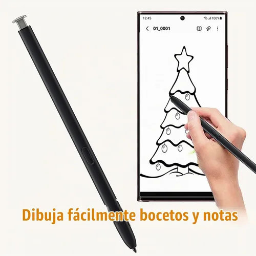 Vista 5 de S23 Ultra S Pen - Lápiz capacitivo para Samsung Galaxy S23 Ultra 5G, color Crema