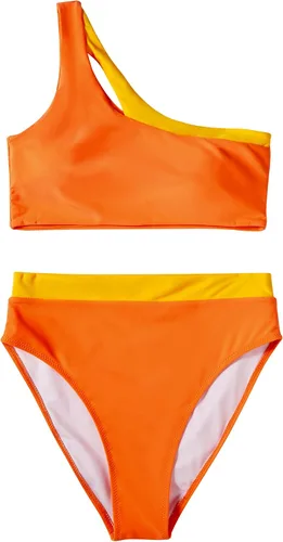 Vista 3 de MOOSLOVER Traje de baño de dos piezas con corte alto y cintura alta para mujer