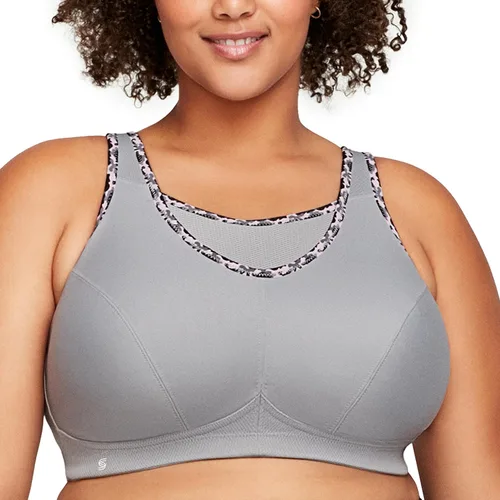 Vista 13 de Full Figure Plus Size No-Bounce Camisole Sports Bra Wirefree #1066