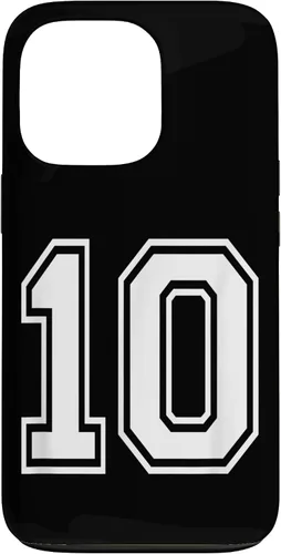 Vista 10 de Number 10 Varsity Style Bold Sports Birthday Case for iPhone 17