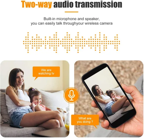 Vista 6 de EVERSECU Tuya Cámara de seguridad inteligente con conector E26/E27 1080P WiFi inalámbrico CCTV PTZ Cámara de audio bidireccional/detección