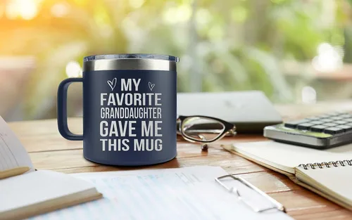 Vista 5 de Regalos para el abuelo de la nieta, el nieto, los niños en el Día del Padre, Navidad, cumpleaños - Tazas de café divertidas para regalar a