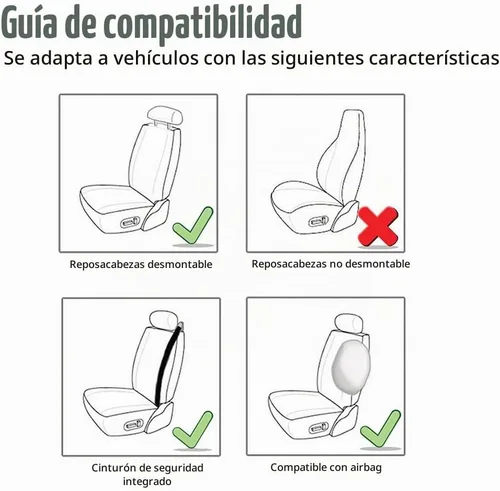 Vista 4 de FH GROUP FH-PU002-1013 – 1013 Classic exquisita cubre asiento, banco divisible, gris/negro