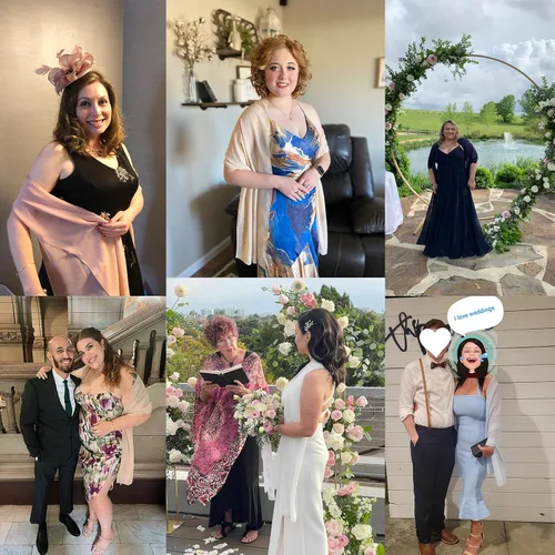 Vista 6 de tagunop Chales y envolturas de gasa para vestidos de noche, bufandas suaves para novia, boda, fiesta, accesorios para mujer, regalo para ella