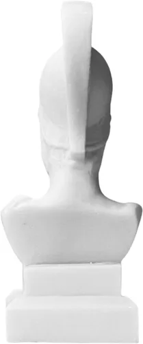 Vista 4 de Pericles, líder de la democracia ateniense, escultura de estatua de alabastro fundido