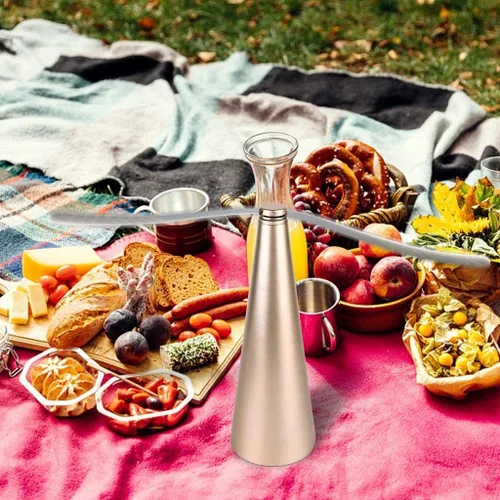Vista 5 de Ventilador de mosca de 3 piezas para mesa, picnic, repelente de moscas