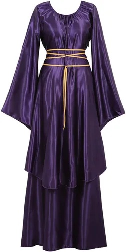 Vista 109 de Kranchungel - Vestidos renacentistas de estilo medieval/irlandés/campesino para mujer; disfraz de hada, para bailes