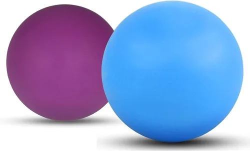 Vista 16 de Pelota de lacrosse de masaje WOVTE para músculos doloridos, hombros, cuello, espalda, pies, cuerpo, tejido profundo, punto de activación, nudos Negro
