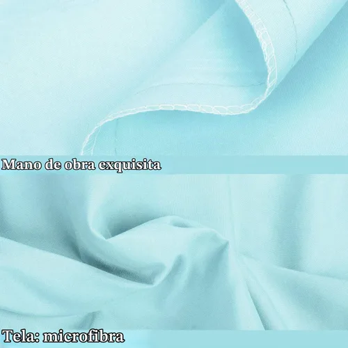 Vista 2 de NTBAY Juego de fundas de almohada estándar, paquete de 2 fundas de almohada de microfibra cepillada de 20 x 26 pulgadas, suaves, sin arrugas Aqua