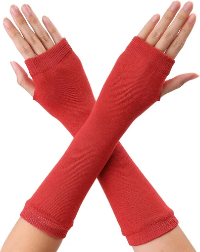 Vista 13 de Allegra K Calentadores de brazo sin dedos unisex de moda clásica