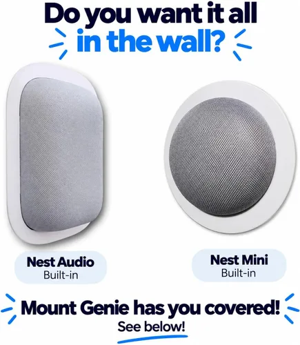 Vista 8 de Mount Genie® - Soporte de pared integrado para Google Home Hub 1ª