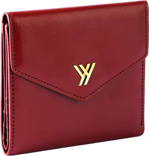Vista 7 de YBONNE Cartera pequeña compacta de bolsillo plegable para mujer, hecha de cuero genuino más fino (negro)