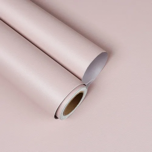 Vista 17 de YENHOME Papel tapiz de color liso morado para gabinetes, regreso a la escuela, 17.7 x 80 pulgadas, papel tapiz de despegar y pegar de color morado