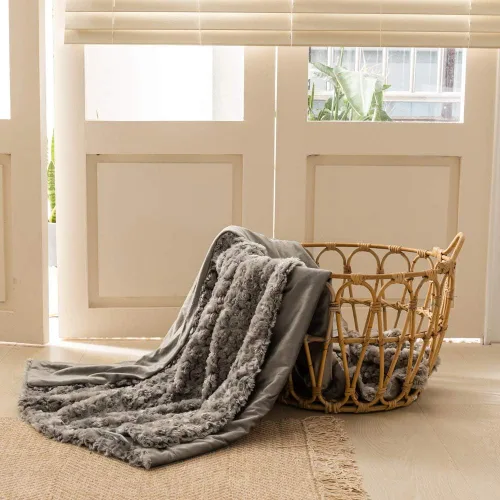 Vista 5 de Simple&Opulence - Cobija de microfibra súper suave con patrón de rosas para decoración del hogar