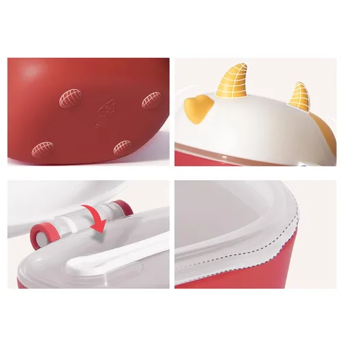 Vista 9 de Bebamour Dosificador de Fórmula para Bebés, Contenedor Portátil para Leche en Polvo y Golosinas de Caramelo con Cuchara y Nivelador, sin BPA
