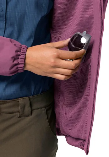 Vista 4 de Jack Wolfskin Chaqueta Stormy Point Mujer W Cuarzo violeta