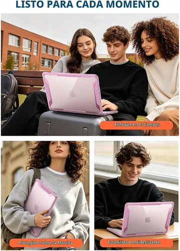 Vista 6 de SUPCASE Funda para MacBook Neo de 13 pulgadas 2026, modelo A3404 A18 Pro Rubor