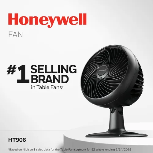 Vista 2 de Honeywell Turbo Force Ventilador de mesa oscilante, HT-906