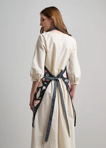 Vista 270 de Maison d' Hermine Delantales para mujer con bolsillo, 100% algodón (27.50 x 31.50 pulgadas)