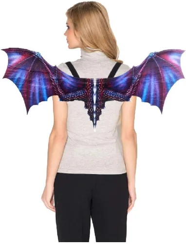 Vista 23 de Himine Alas de dragón no tejidas para adultos Cosplay Props