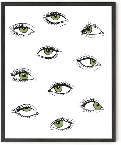 Vista 87 de HAUS AND HUES Impresión artística de corazón negro, 12 x 16 pulgadas, enmarcada, beige