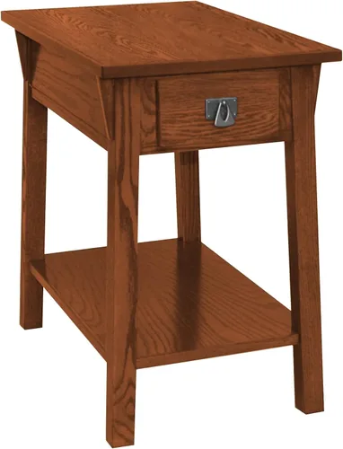 Vista 16 de Leick Home Laurent - Mesa auxiliar, madera maciza, estante inferior, estrecho, fácil de montar, para sala de estar/dormitorio, negro, 24.0 pulgadas