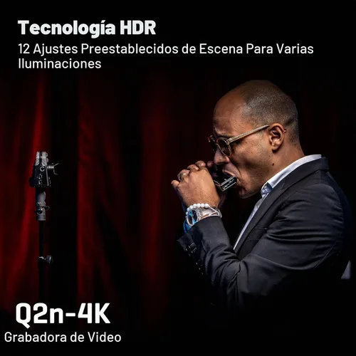Vista 4 de Zoom Grabadora de video Q2n-4K para músicos, streamers y cineastas