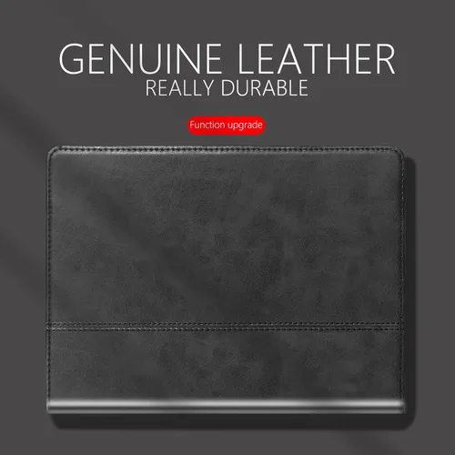 Vista 5 de Funda de piel auténtica para iPad Pro de 11 pulgadas de 4ª/3ª/2ª/1ª generación, carcasa protectora de piel auténtica para 2022/2021/2020/2018