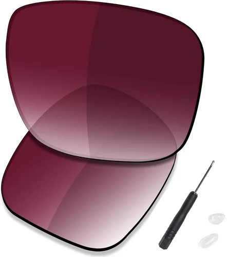Vista 28 de SAUCER Premium Replacement Lenses & H20 Screwdriver & Nose Pieces for Oakley Holbrook Metal OO4123 UV400 Protection