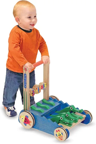 Vista 7 de Juguete para empujar de cocodrilo Melissa & Doug Deluxe Chomp and Clack, Estándar, talla única , Multicolor