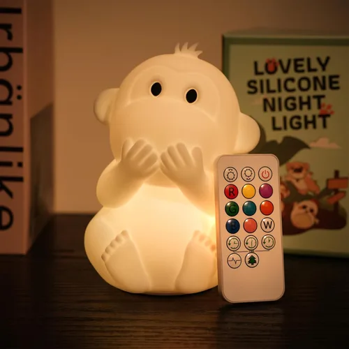 Vista 9 de Linda luz nocturna para bebés y niños en forma de coche, regulable+1800mAh recargable+temporizador+portátil+de silicona+esponjosa, lámpara de noche