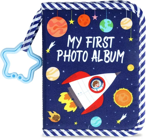 Vista 20 de Baby's My First Family Álbum Familiar Mi Primer Álbum de Fotos Suave Libro de Tela con Fotos Adventure Land My First Book of Photos Álbum