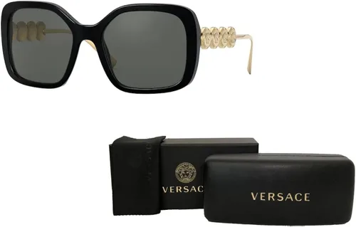 Vista 3 de Versace VE4375 Irregular Sunglasses for Women + BUNDLE With Designer iWear Eyewear Kit