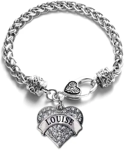 Vista 12 de Inspired Silver - Pulsera de plata con dije de corazón pavé con joyas de circonita cúbica