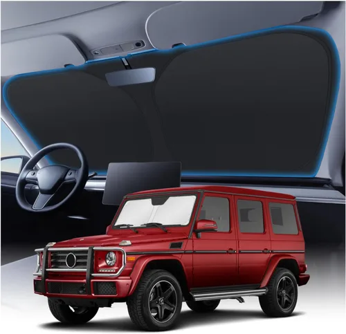 Vista 207 de KUST Parasol para parabrisas para BMW X1 F48 2016, 2017, 2018, 2019, 2020, 2021, 2022, accesorios de ajuste personalizado, parasol plegable