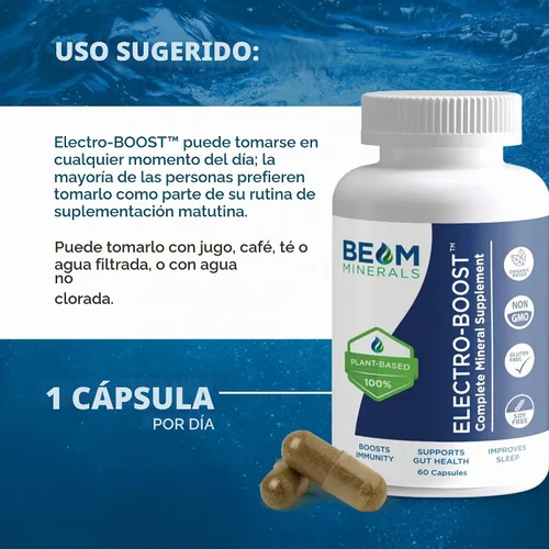 Vista 7 de BEAM Minerals Electro-BOOST Multimineral completo 60 porciones