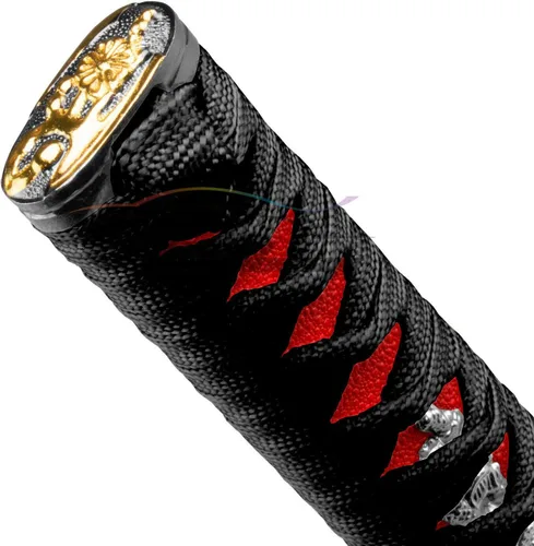 Vista 5 de EZAUTOWRAP Espada Samurai 5.9 pulgadas., 10cm, Negro Rojo