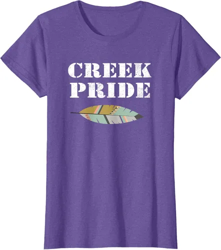 Vista 21 de Creek Native American Pride - Camiseta, Negro, S