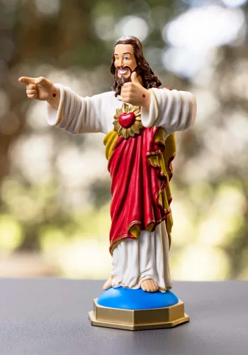 Vista 4 de Estatua Coleccionable Buddy Christ Multicolor