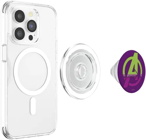 Vista 4 de Marvel Disfraz de Avengers Hulk PopSockets MagSafe PopGrip para iPhone