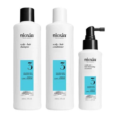 Vista 5 de NIOXIN Kits de sistema de engrosamiento del cuero cabelludo + cabello Para cabello natural, teñido y dañado con adelgazamiento ligero a progresado
