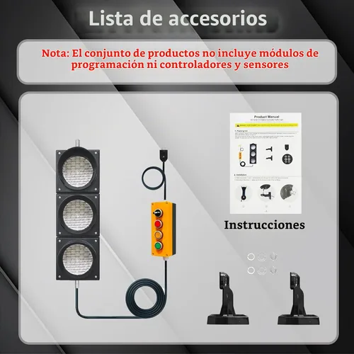 Vista 9 de 100-3 4pulg 100mm Luz de Semáforo de Parada/Circulación/Botón de Control/Lámpara LED AC 85-265V, Carcasa de PC Resistente al Agua IP65 AC 85-265V