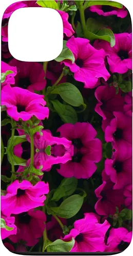 Vista 7 de iPhone 16 Purple Petunia Floral Cool Garden Plant Flower Gardener Gift Case