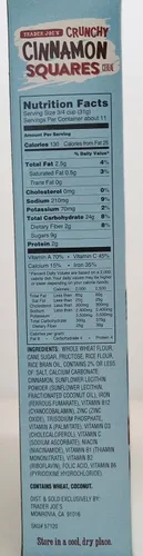 Vista 4 de Trader Joe's - Cereal crujiente con cuadrados de canela - Peso neto 12.2 oz (346 g)