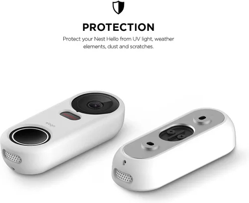 Vista 2 de elago Funda de silicona para Google Nest Hello Doorbell Cover (cableado) Protección completa, compatible